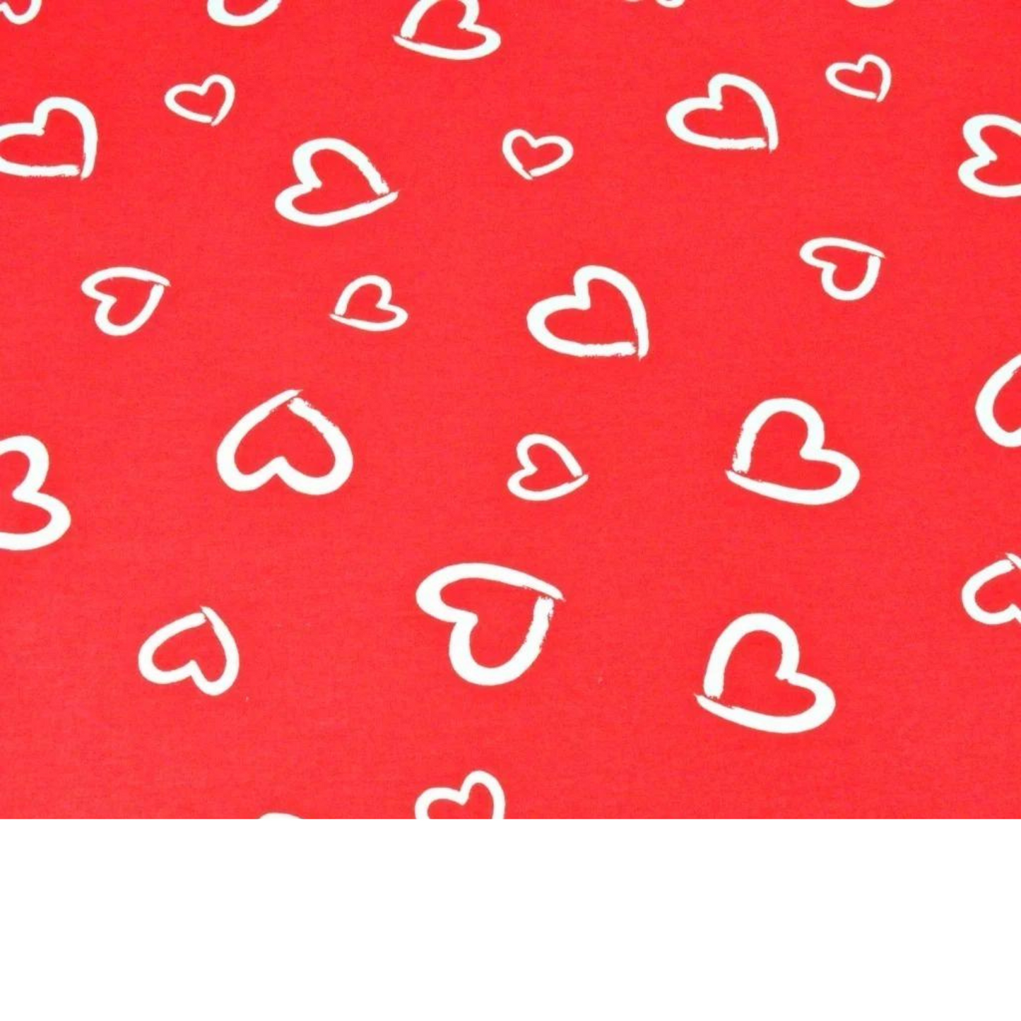 Tissu Coton Motif Coeurs