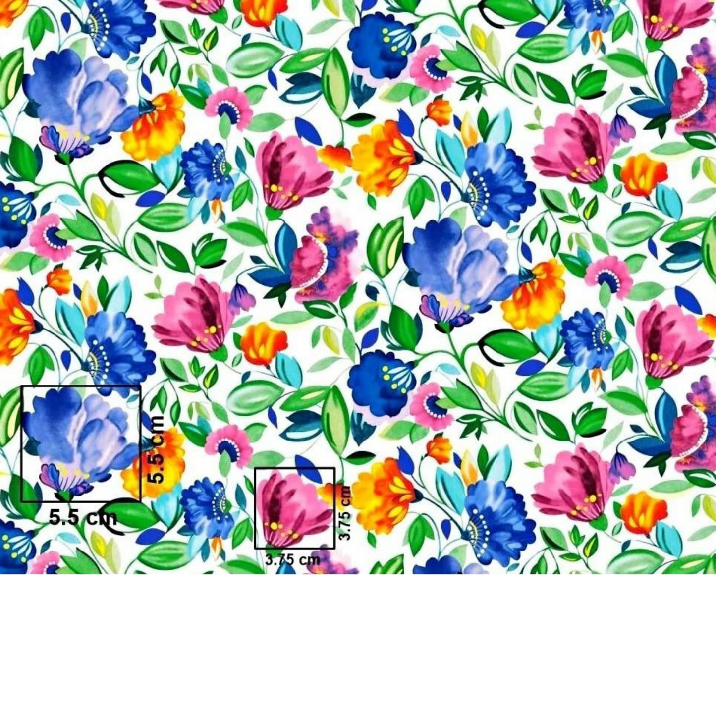 Tissu Coton Motif Fleurs