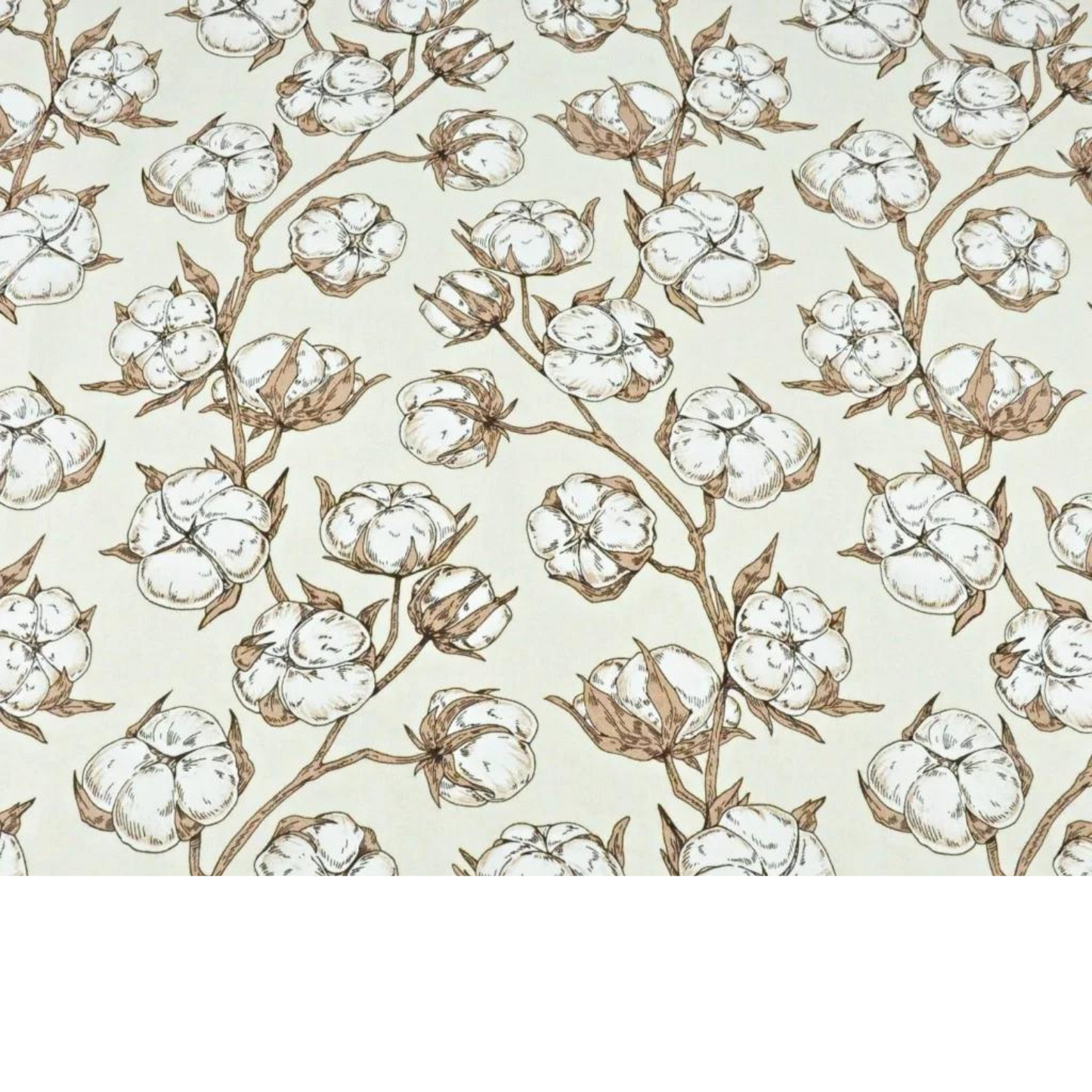Tissu Coton Motif Fleurs De
