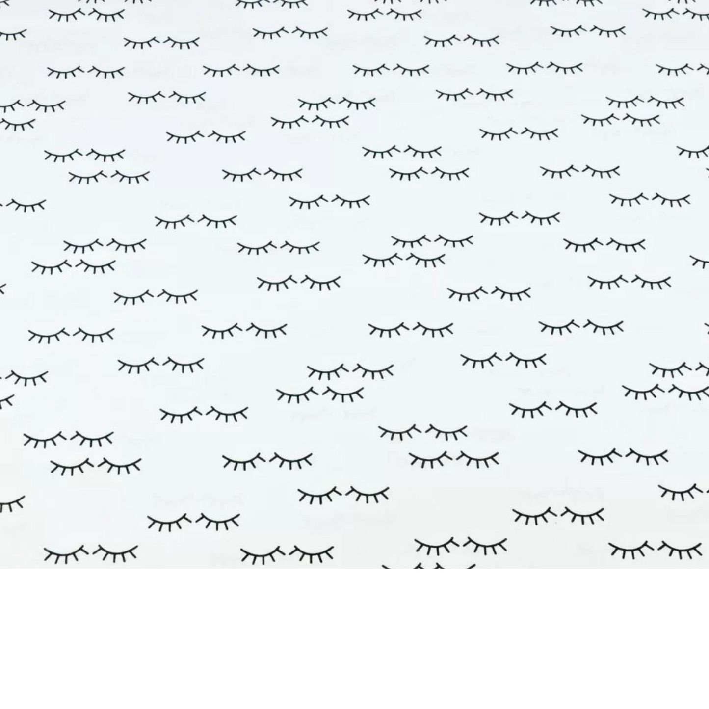 Tissu Coton Motif Cils