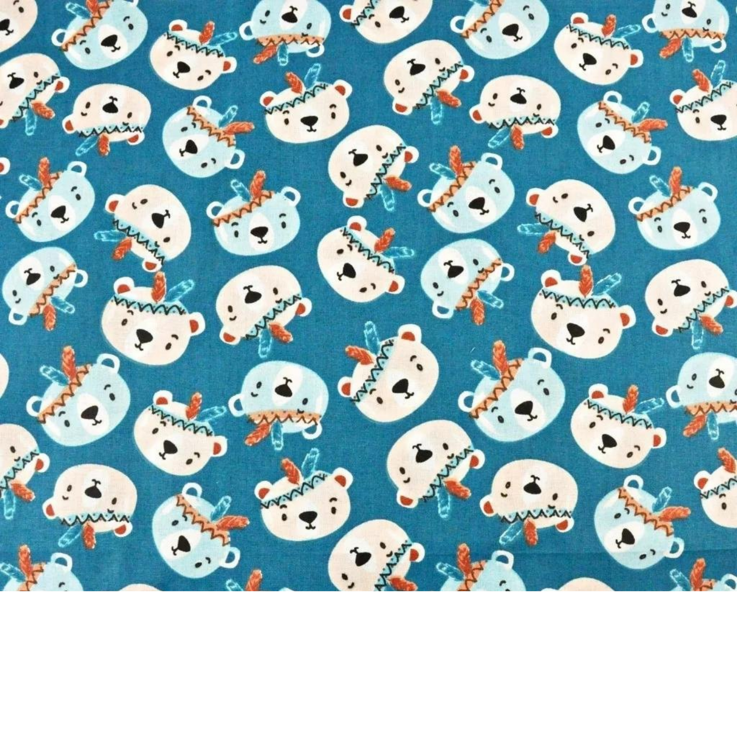 Tissu Coton Motif Oursons