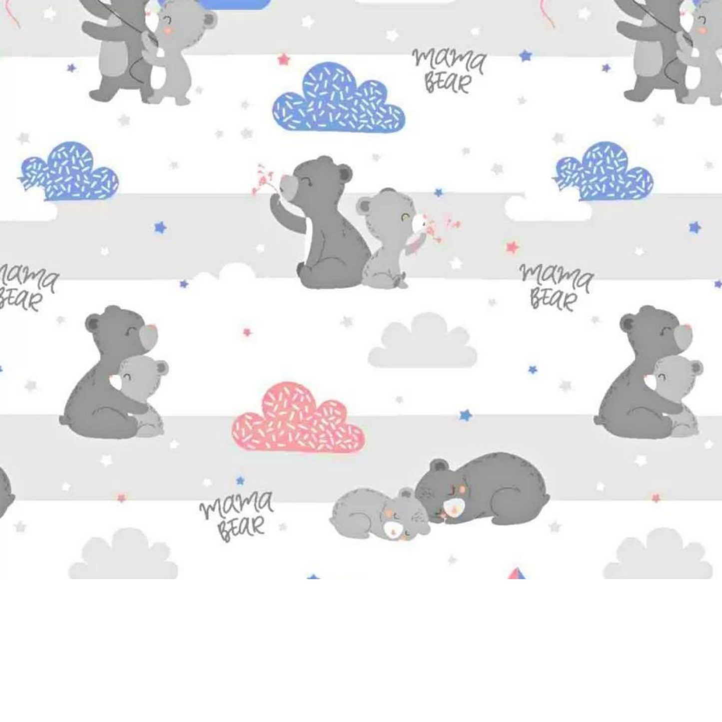 Tissu Coton Motif Oursons