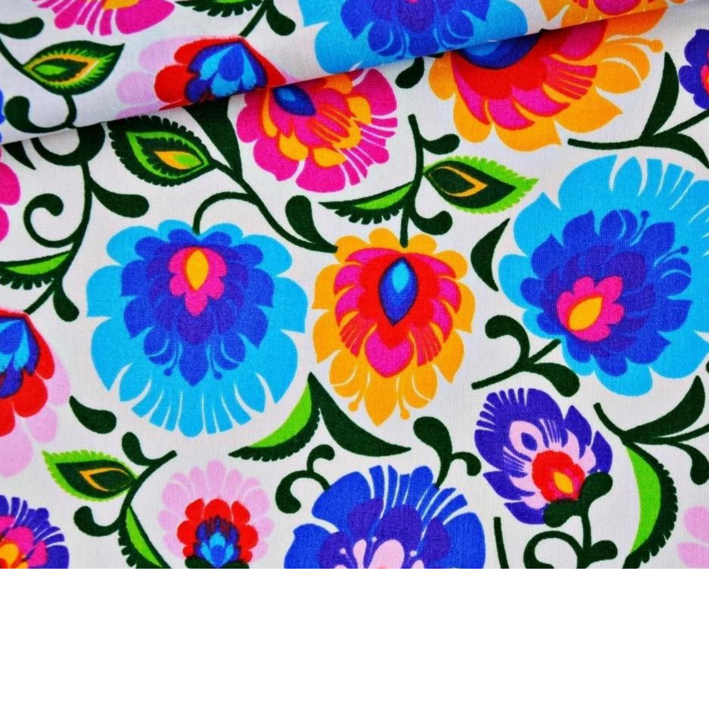 Tissu Coton Motif Fleurs