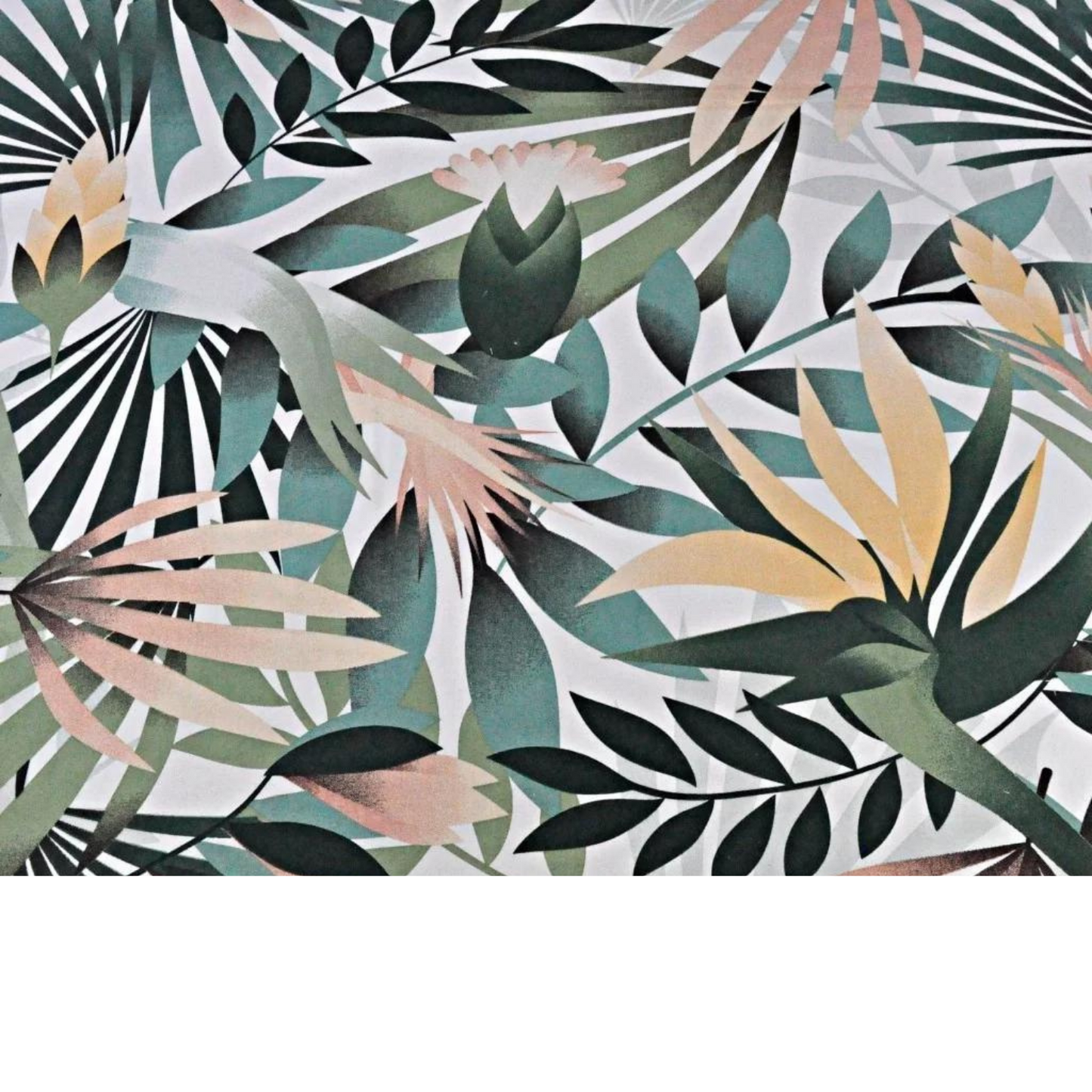 Tissu Coton Motif Plantes