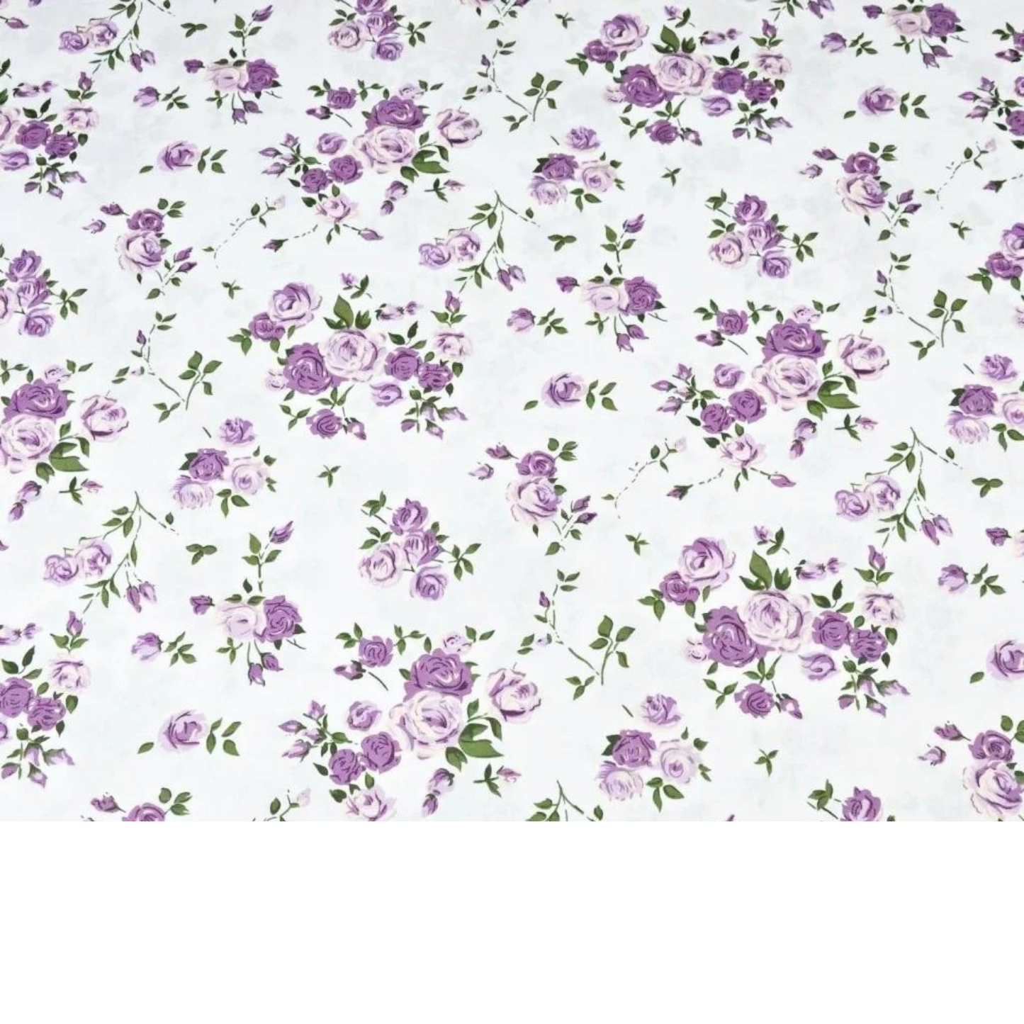 Tissu Coton Motif Roses