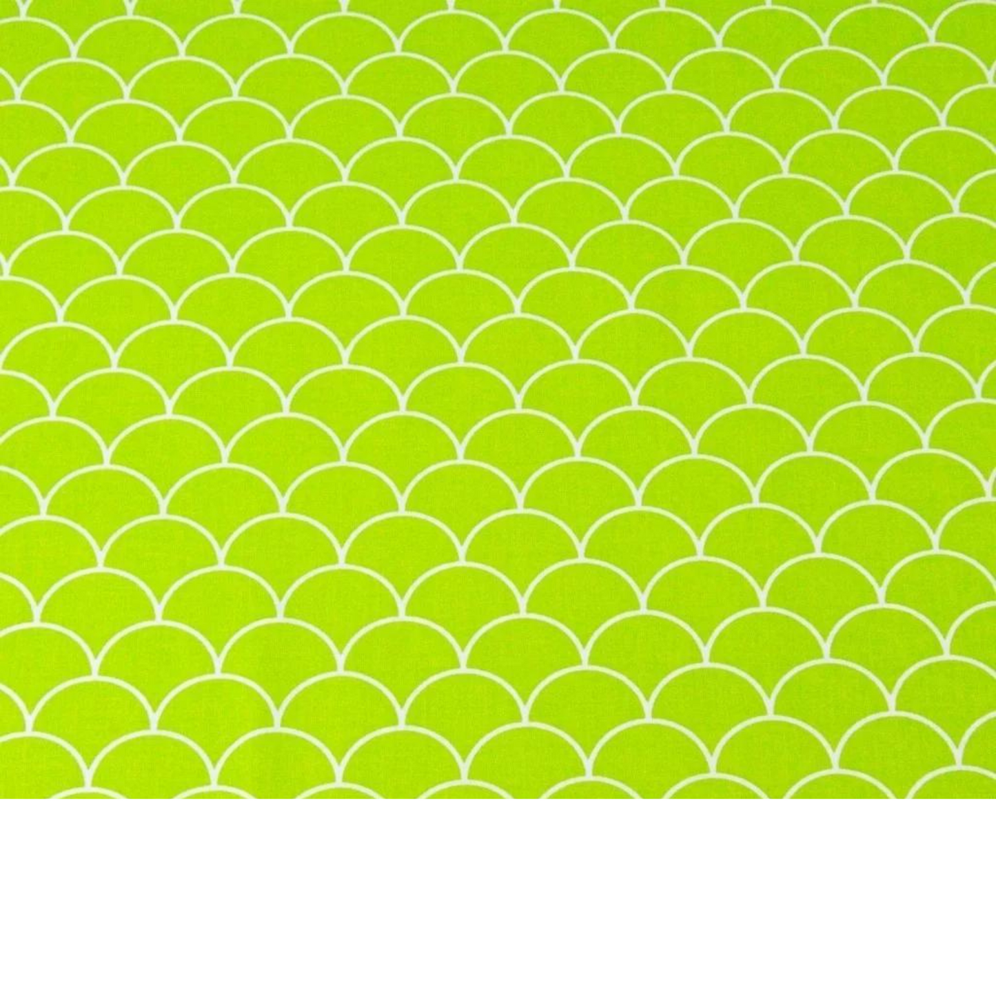 Tissu Coton Imprimé Blanc Et Vert