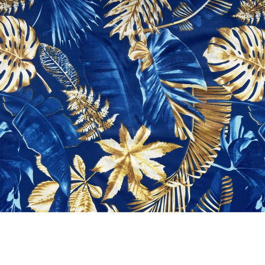 Tissu coton Motif grandes plantes