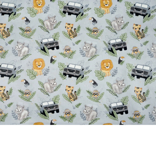 Tissu coton Motif safari