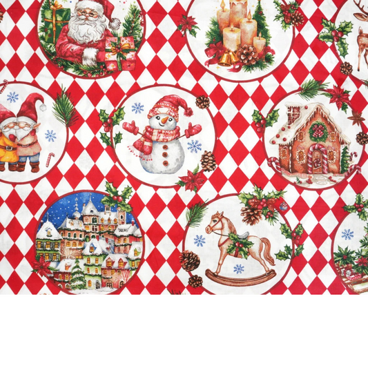 Tissu coton Motif Noël