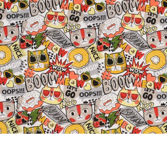 Tissu coton Motif chats