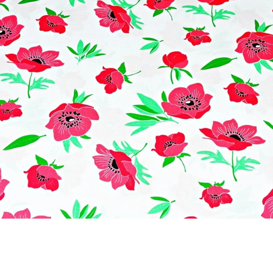 Tissu coton Motif fleurs