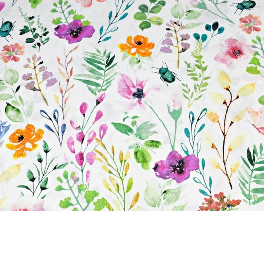 Tissu coton Motif fleurs