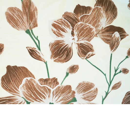 Tissu coton imprimé grandes fleurs