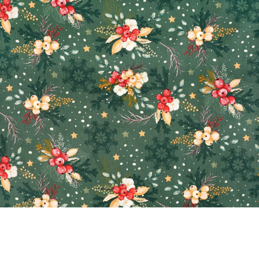 Coupon de Tissu coton Motif Noël - 40cm x 50cm