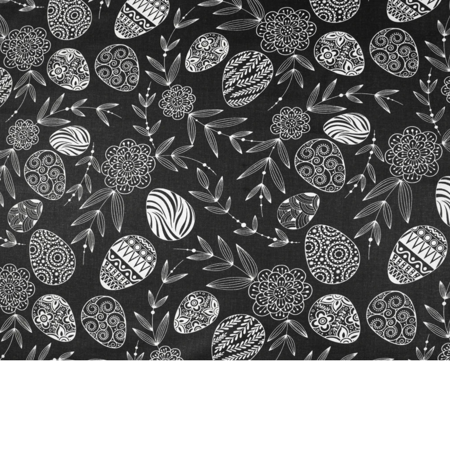 Ostereiermuster aus Baumwollstoff