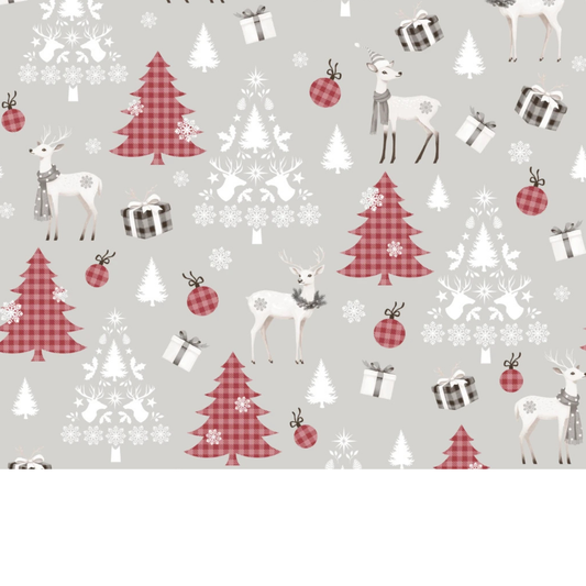 Baumwollstoff mit Weihnachtsmuster