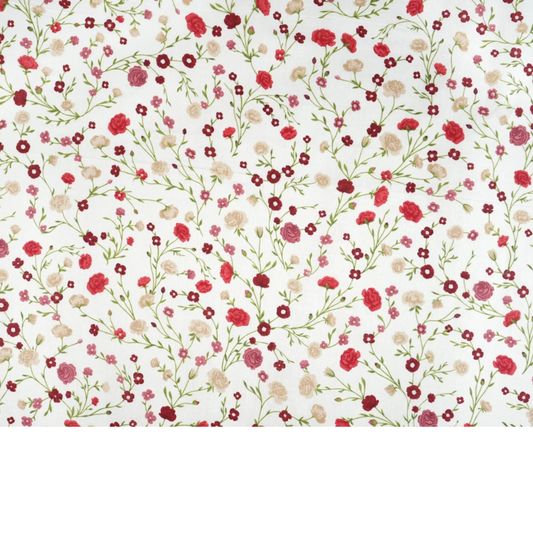 Baumwollstoff Blumenmuster