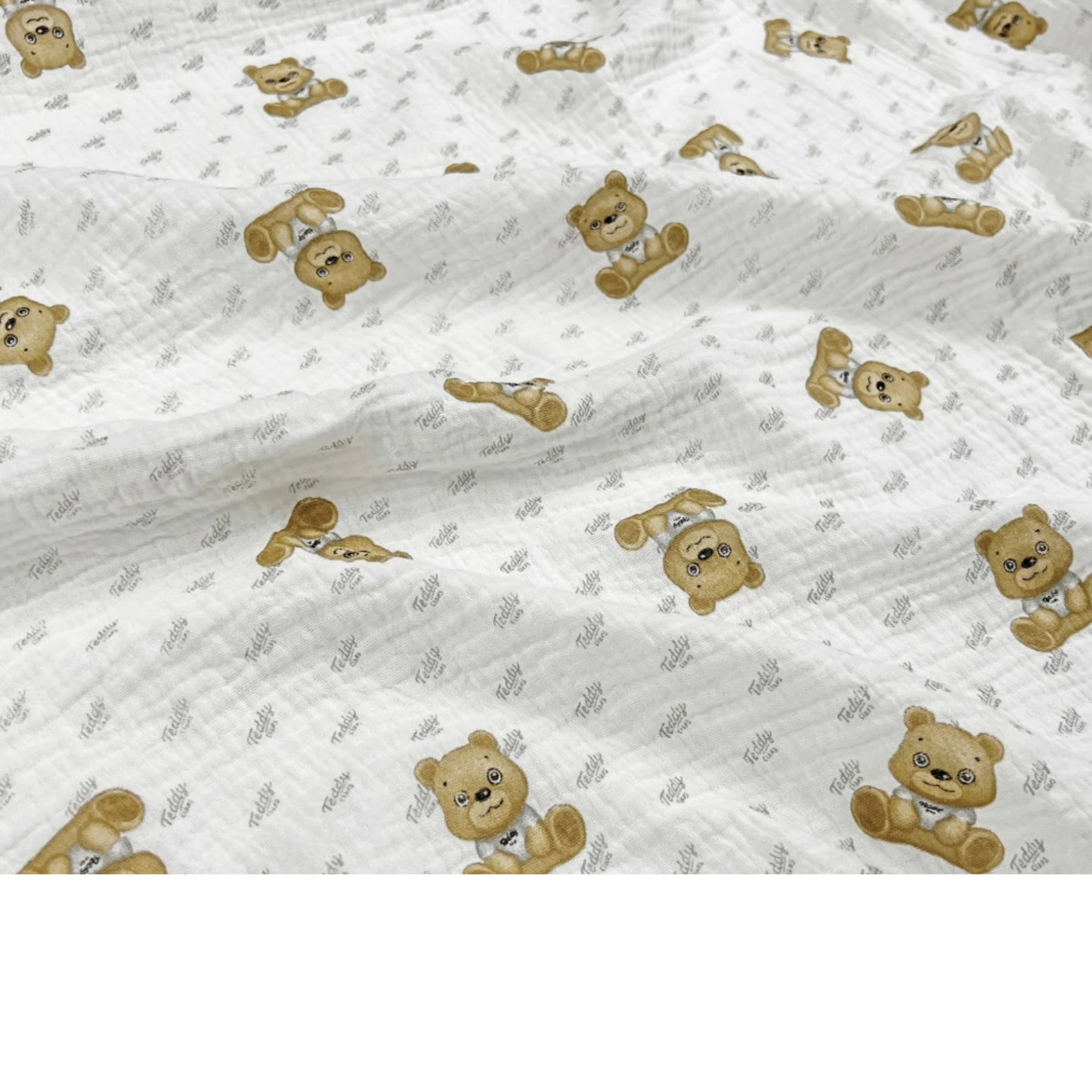 Hellblauer Double-Gauze-Stoff