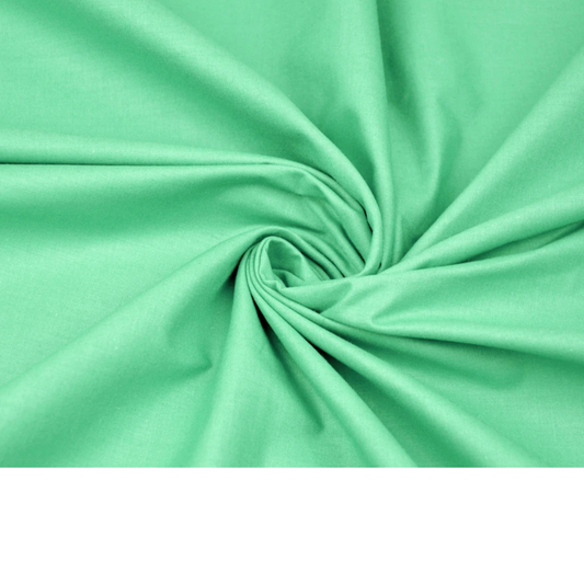 Tissu coton Uni vert menthe