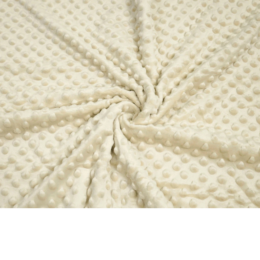 Olivbeiger Minky-Stoff