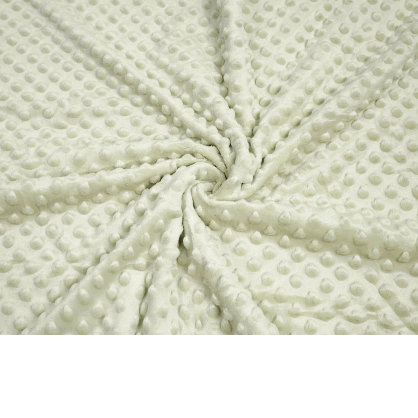 Olivbeiger Minky-Stoff