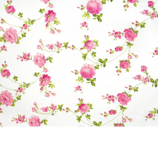 Tissu coton imprimé fleurs