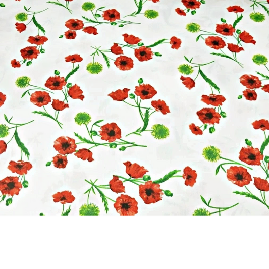 Tissu coton imprimé fleurs