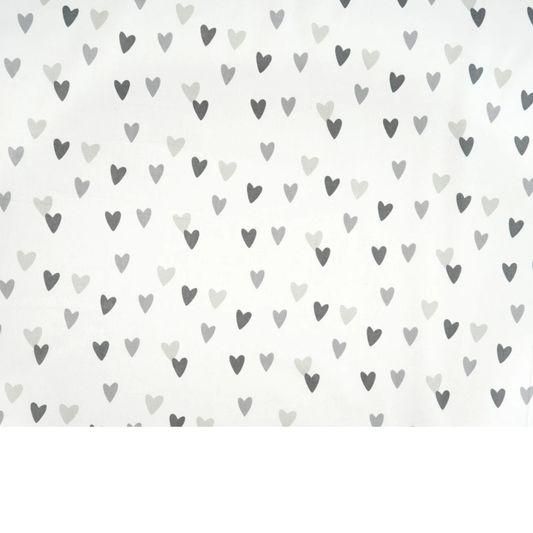 Baumwollstoff Herzmuster