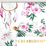 Tissu Coton Motif Attrape Rêves Et Fleurs