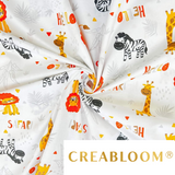 Tissu Coton Motif Safari