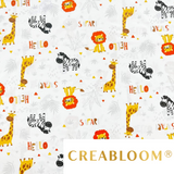 Tissu Coton Motif Safari