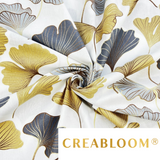 Tissu Coton Imprimé Fleurs - Fond Blanc
