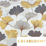 Tissu Coton Imprimé Fleurs - Fond Gris