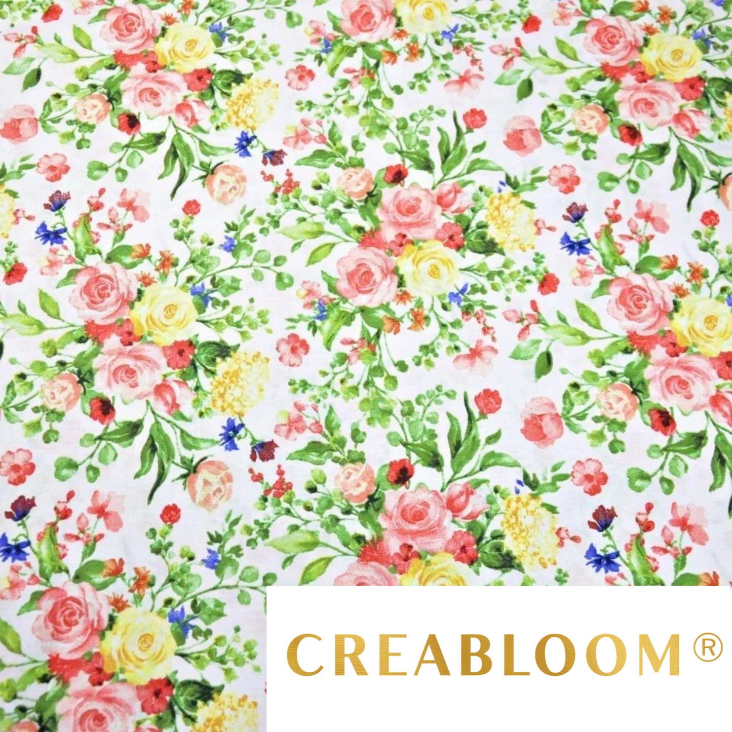 Tissu Coton Imprimé Fleurs