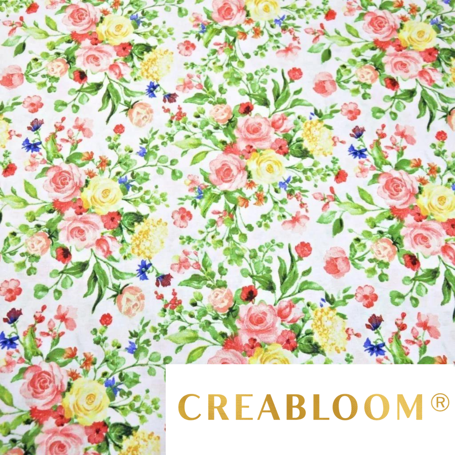Tissu Coton Imprimé Fleurs