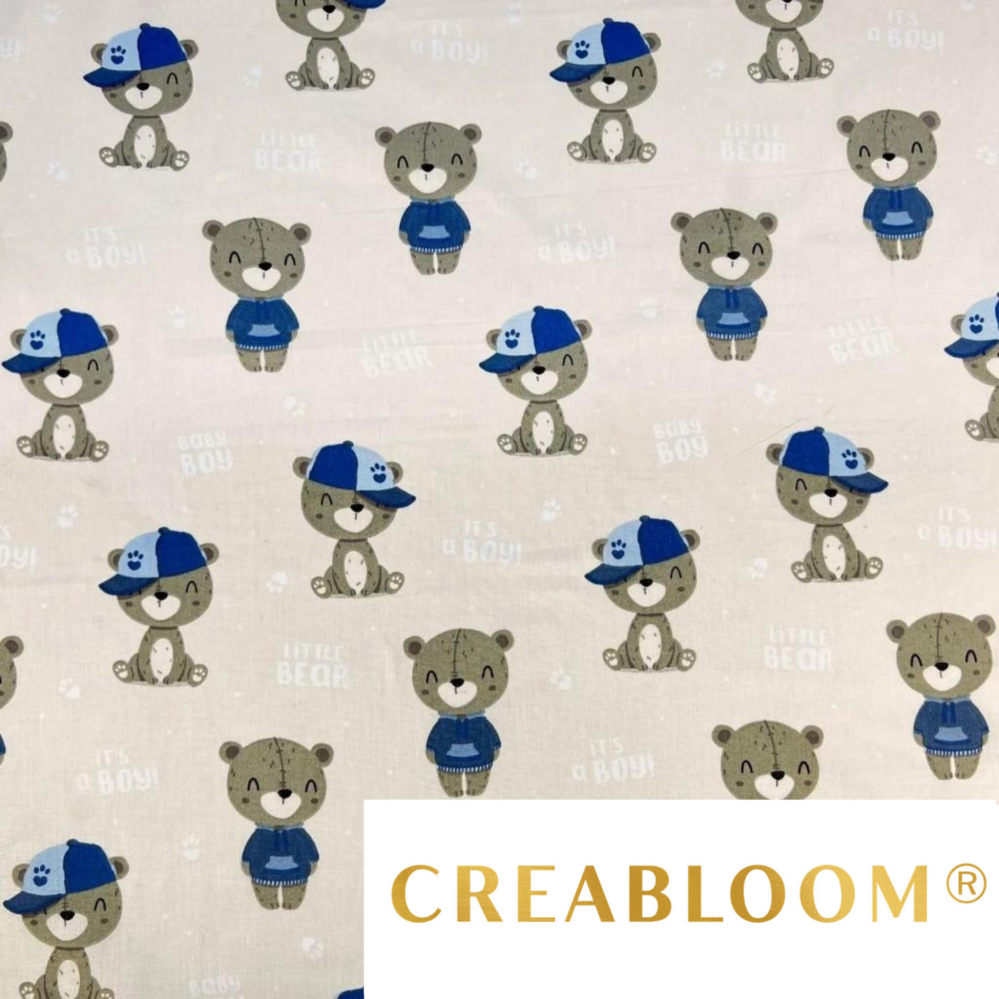 Tissu Coton Motif Oursons