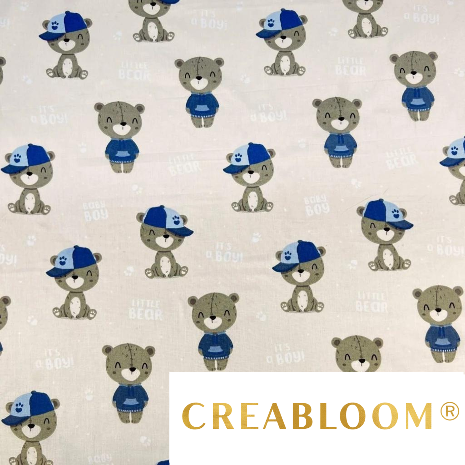 Tissu Coton Motif Oursons