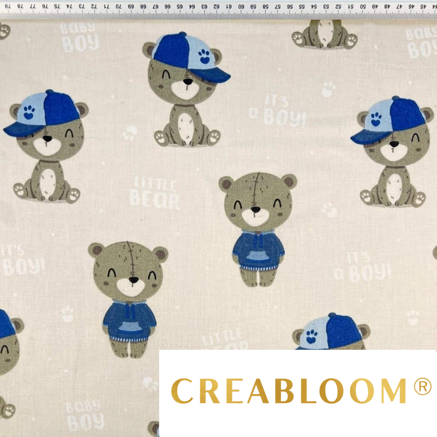 Tissu Coton Motif Oursons
