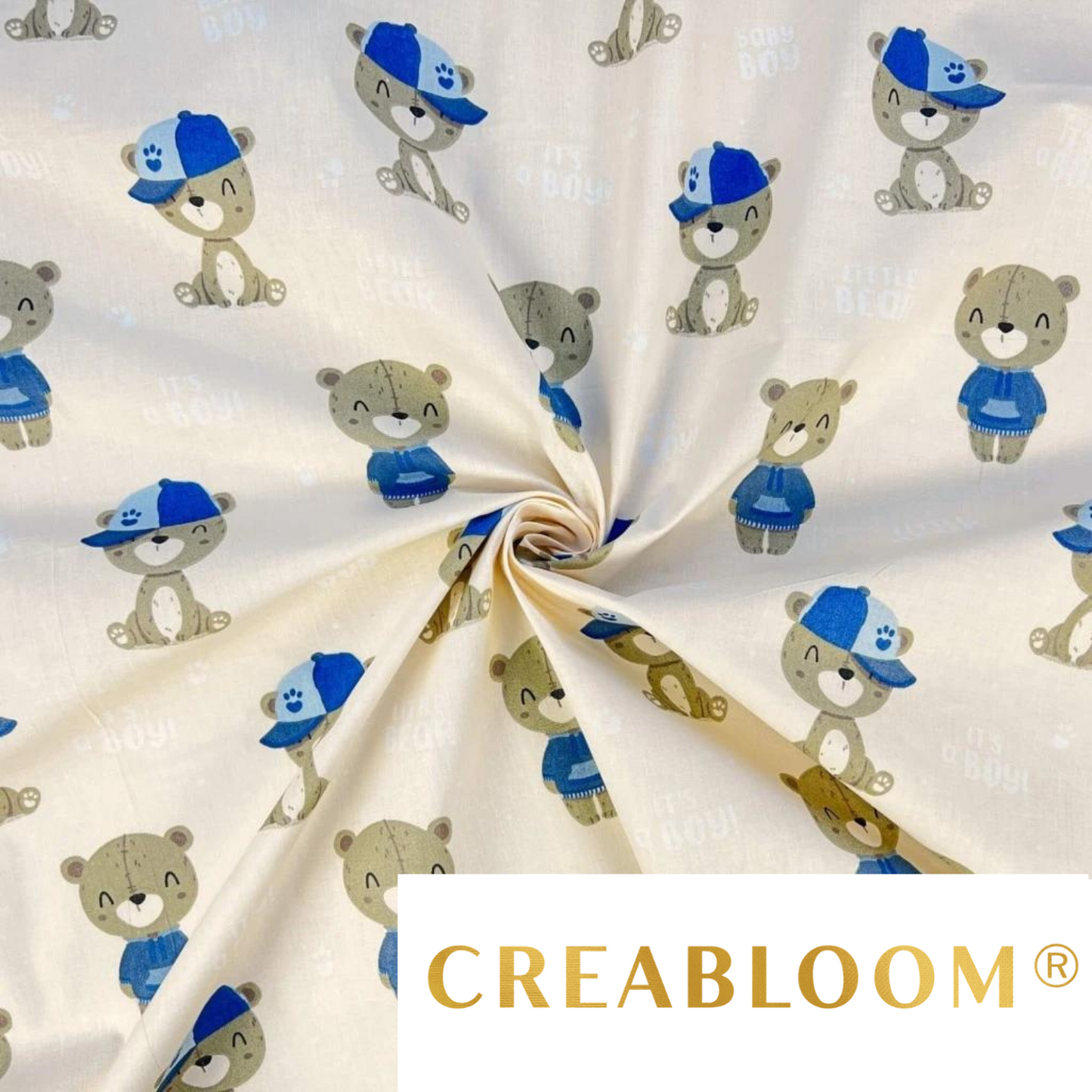 Tissu Coton Motif Oursons