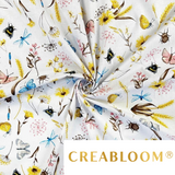 Tissu Coton Motif Fleurs