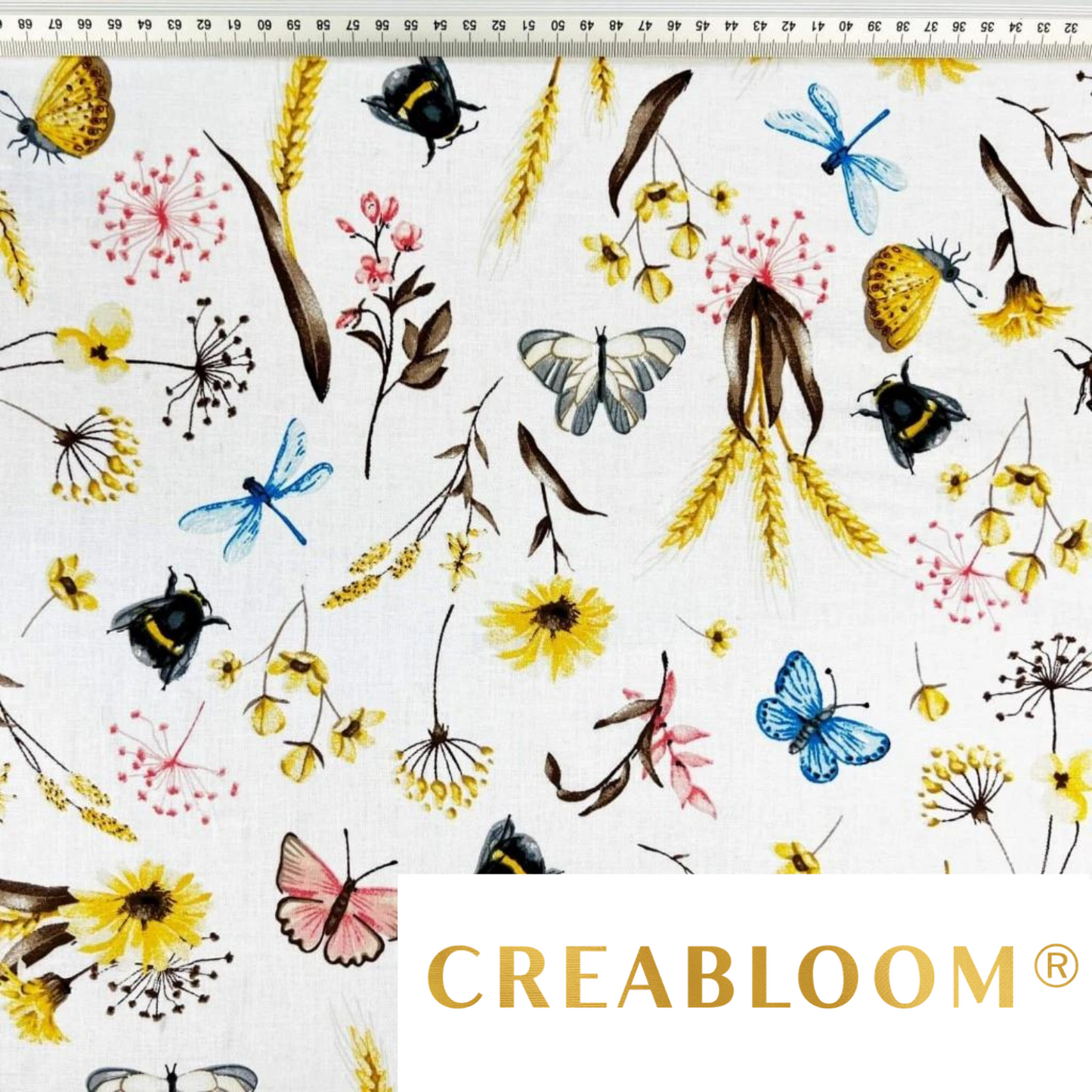 Tissu Coton Motif Fleurs