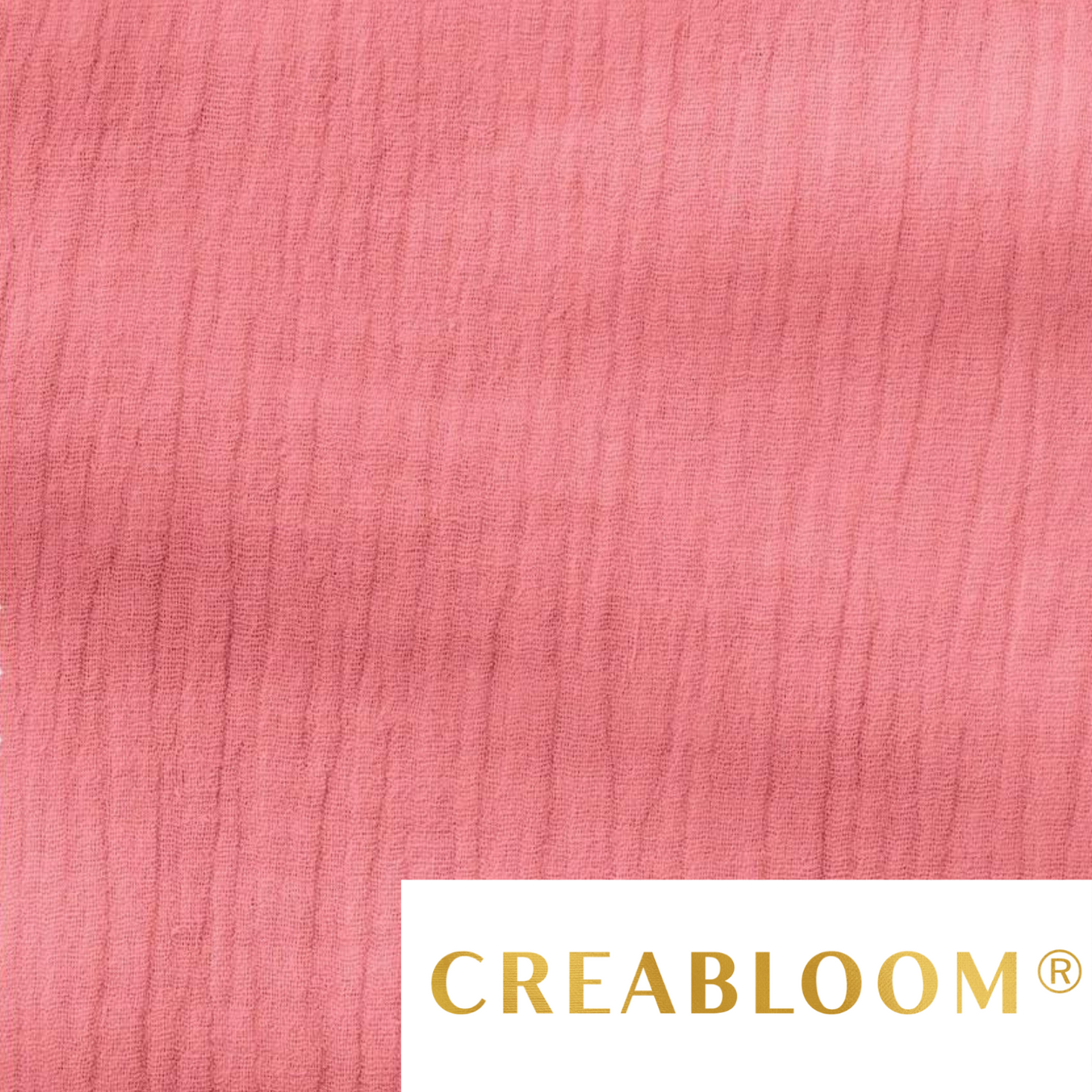 Tissu Double Gaze Saumon Rosé