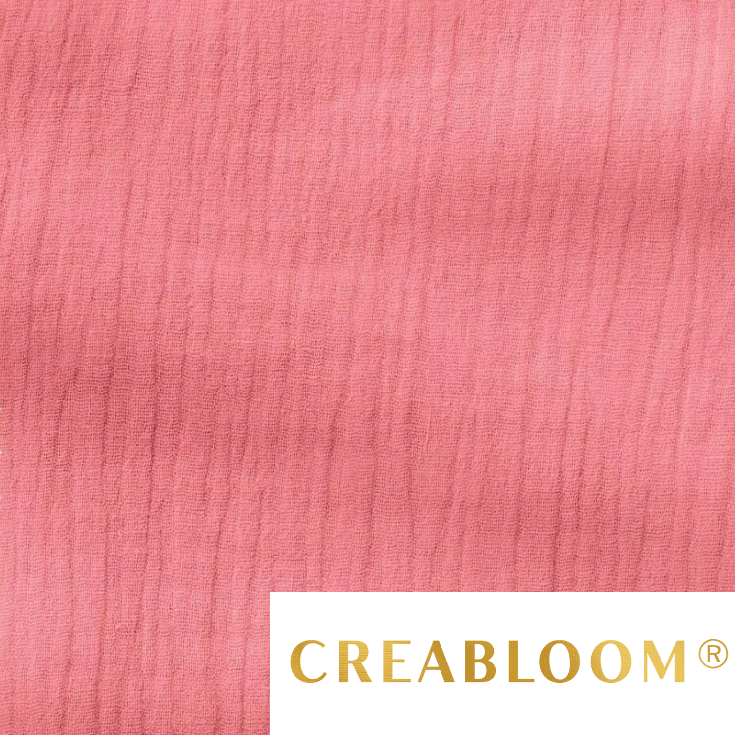 Tissu Double Gaze Saumon Rosé