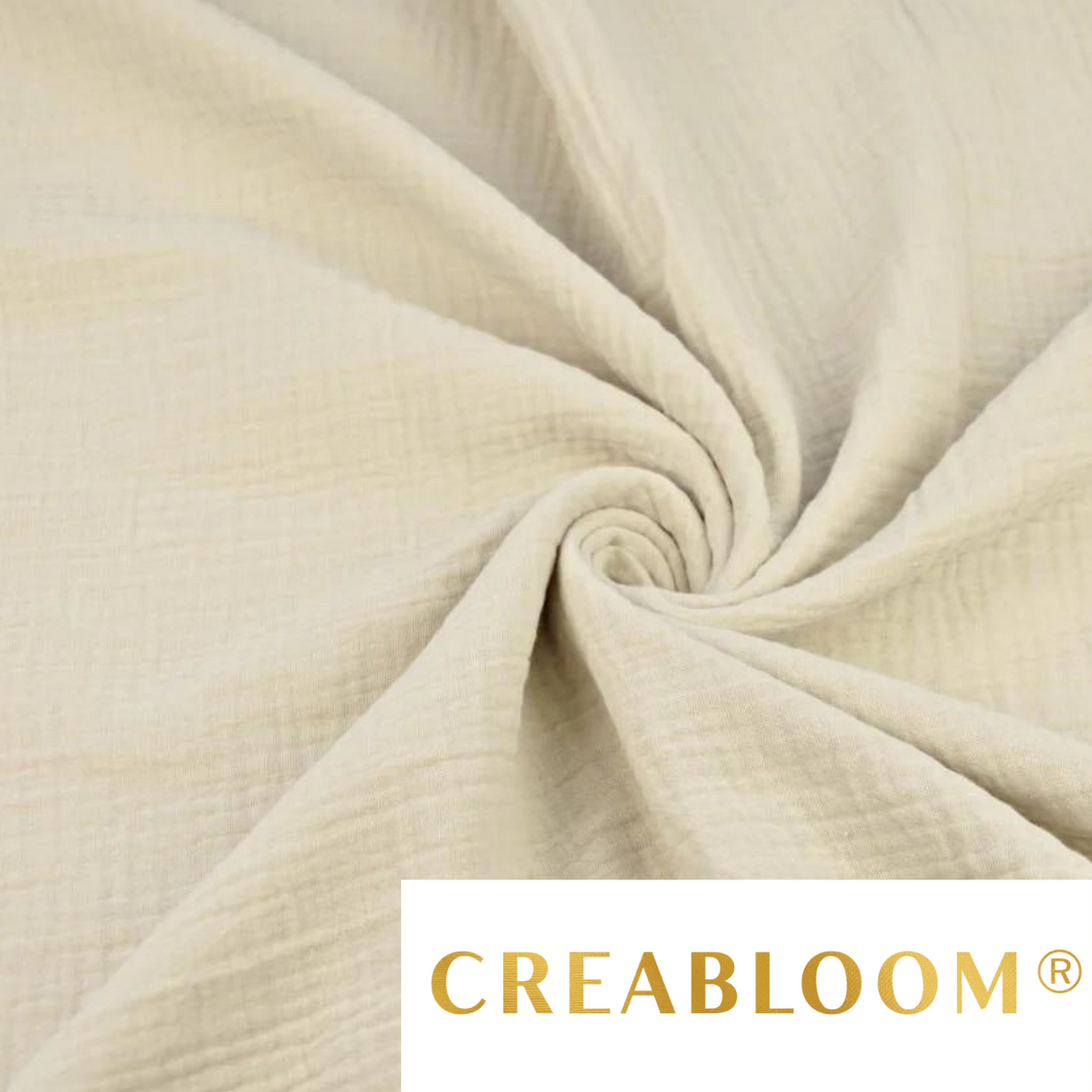 Tissu Double Gaze Beige