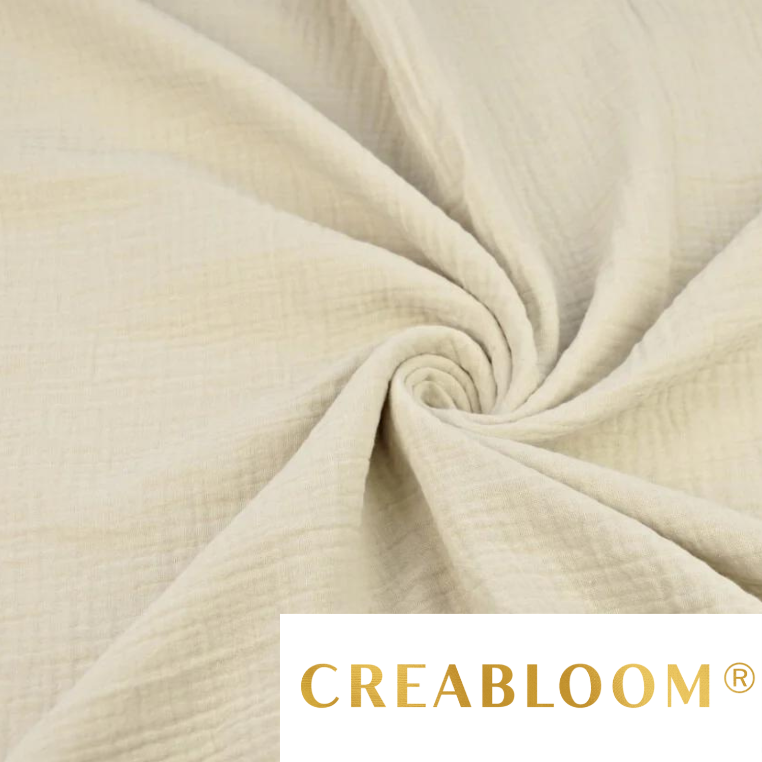 Tissu Double Gaze Beige
