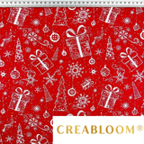 Tissu Coton Motif Noël