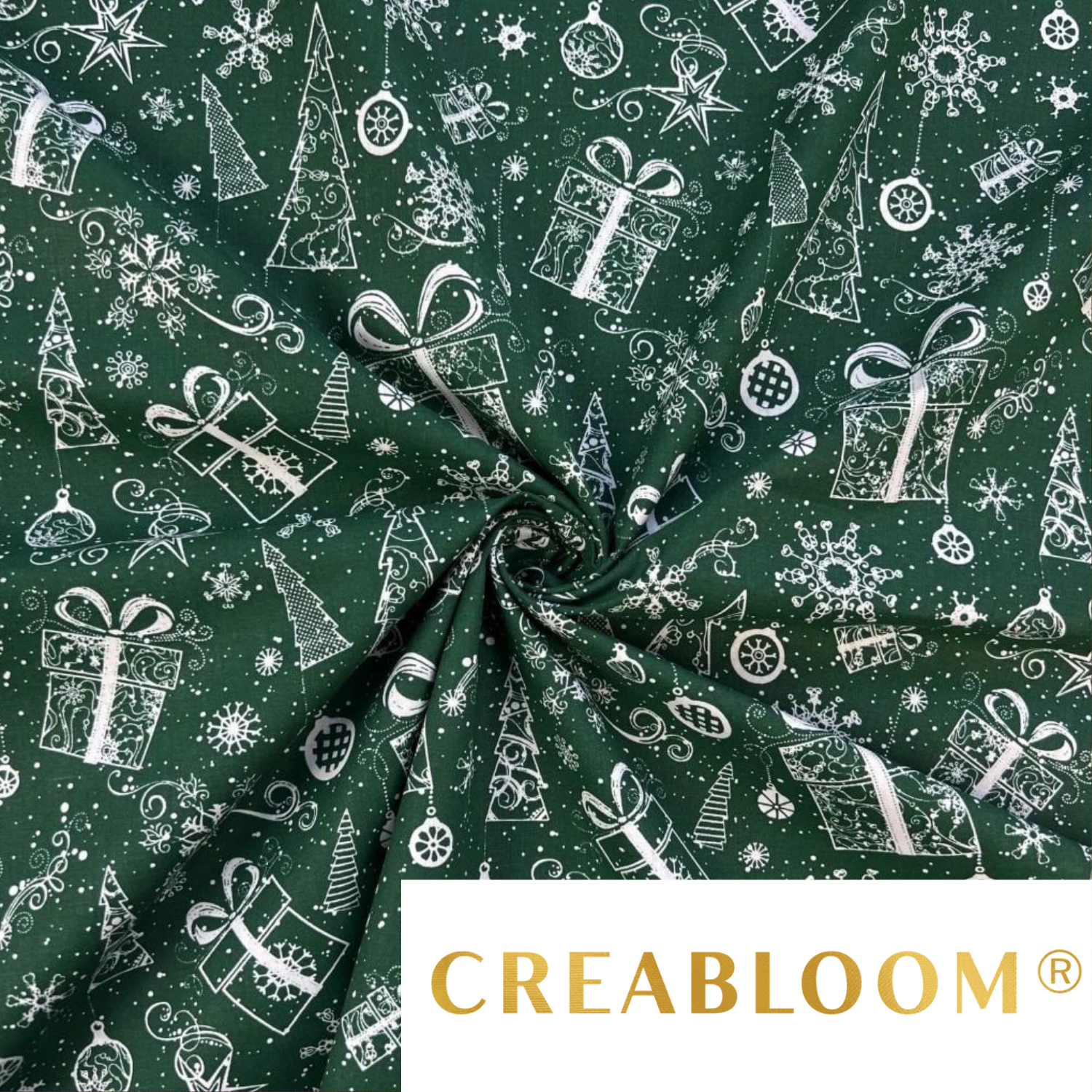 Tissu Coton Motif Noël