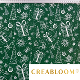 Tissu Coton Motif Noël