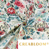 Tissu Coton Imprimé Patchwork Fleuri