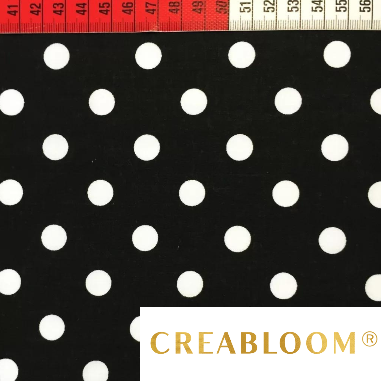 Tissu Coton Motif À Pois De 10Mm
